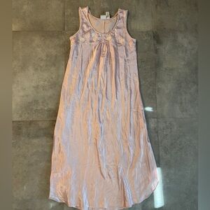 Adonna Elegant Pink Sleeveless Night Dress | M